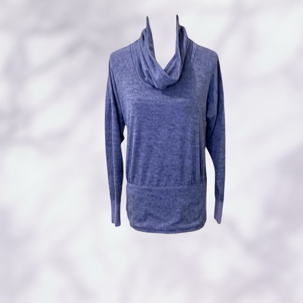 EUC! ATHLETA BATWING AND COW PURPLE MARBLE